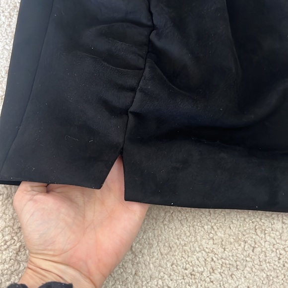 Free people mini skirt very soft faux micro suede with slit in front trendy - Picture 3 of 4